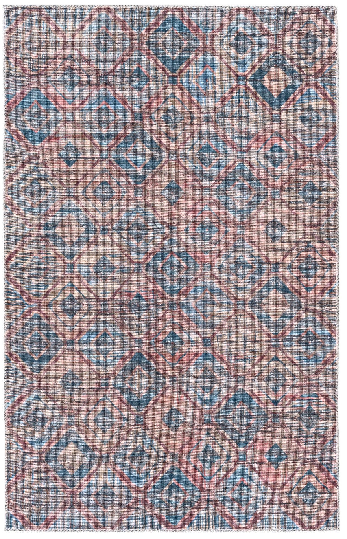 Sisu Aksil Peach & Blue & Navy Blue Area Rug | Original supplier photo 14