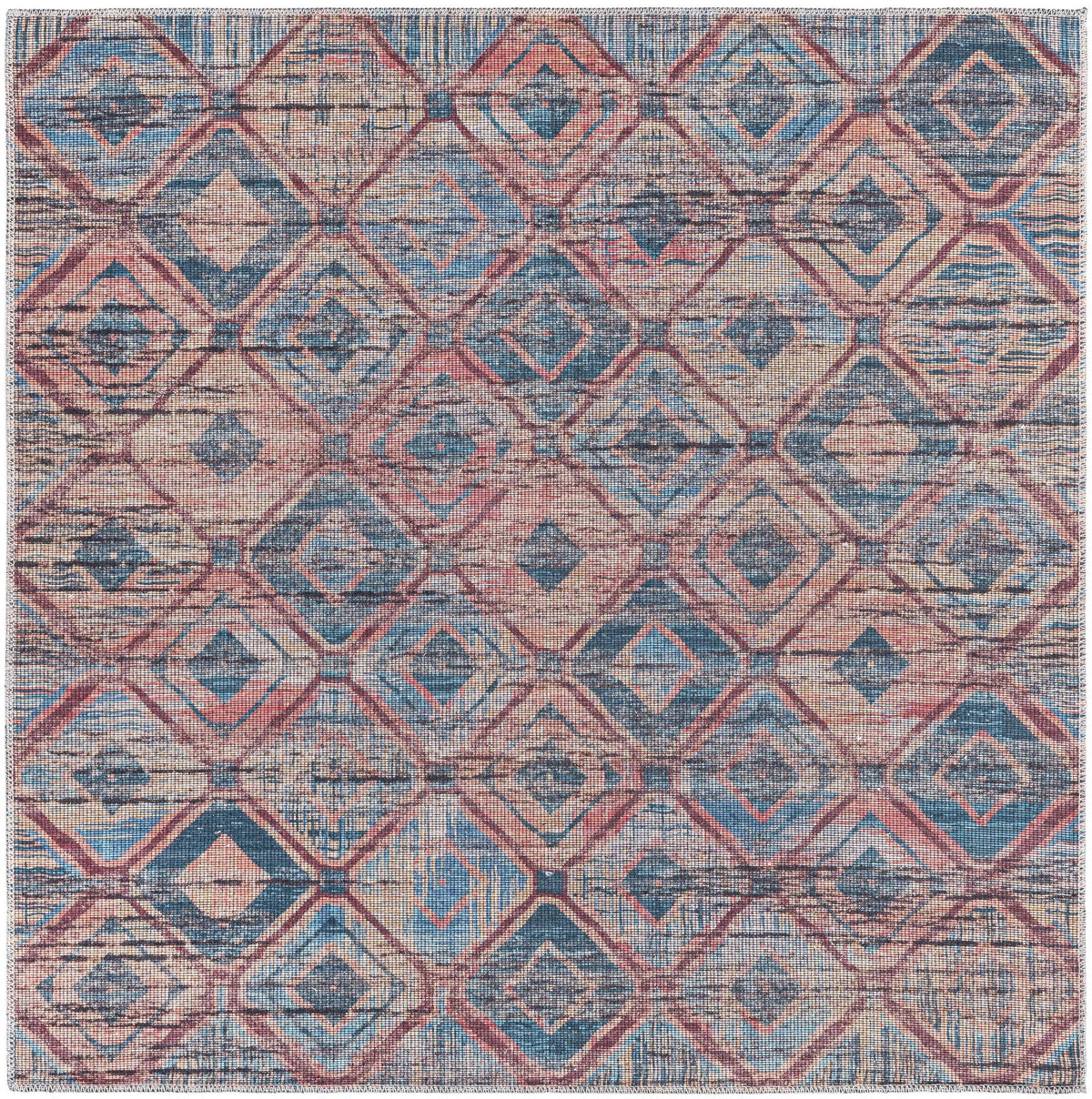 Sisu Aksil Peach & Blue & Navy Blue Area Rug | Original supplier photo 55