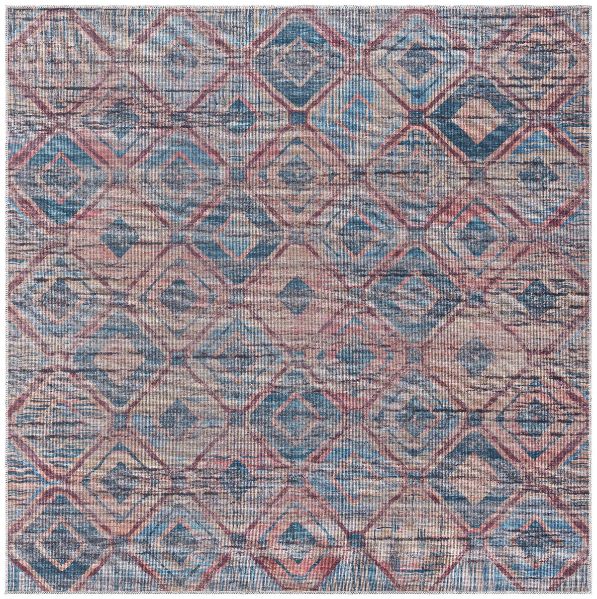 Sisu Aksil Peach & Blue & Navy Blue Area Rug | Original supplier photo 43