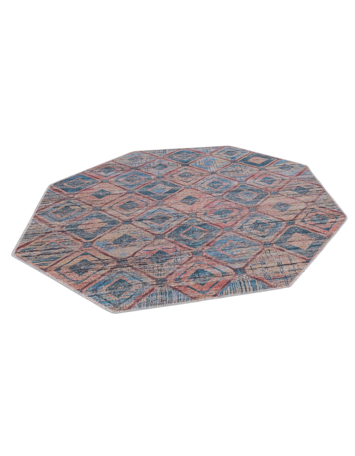 Sisu Aksil Peach & Blue & Navy Blue Area Rug | Original supplier photo 42