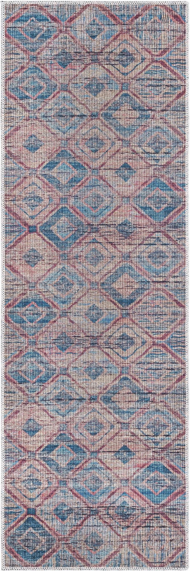 Sisu Aksil Peach & Blue & Navy Blue Area Rug | Original supplier photo 63