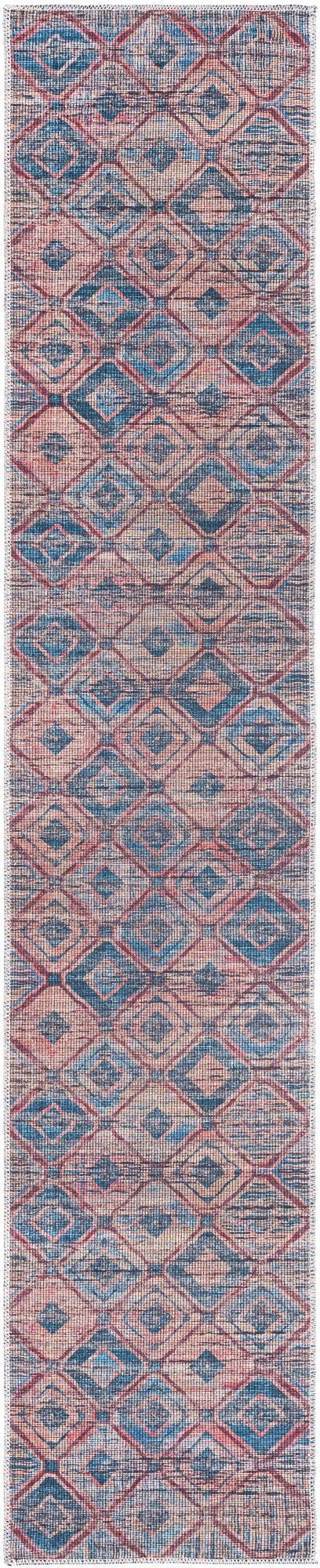 Sisu Aksil Peach & Blue & Navy Blue Area Rug | Original supplier photo 57