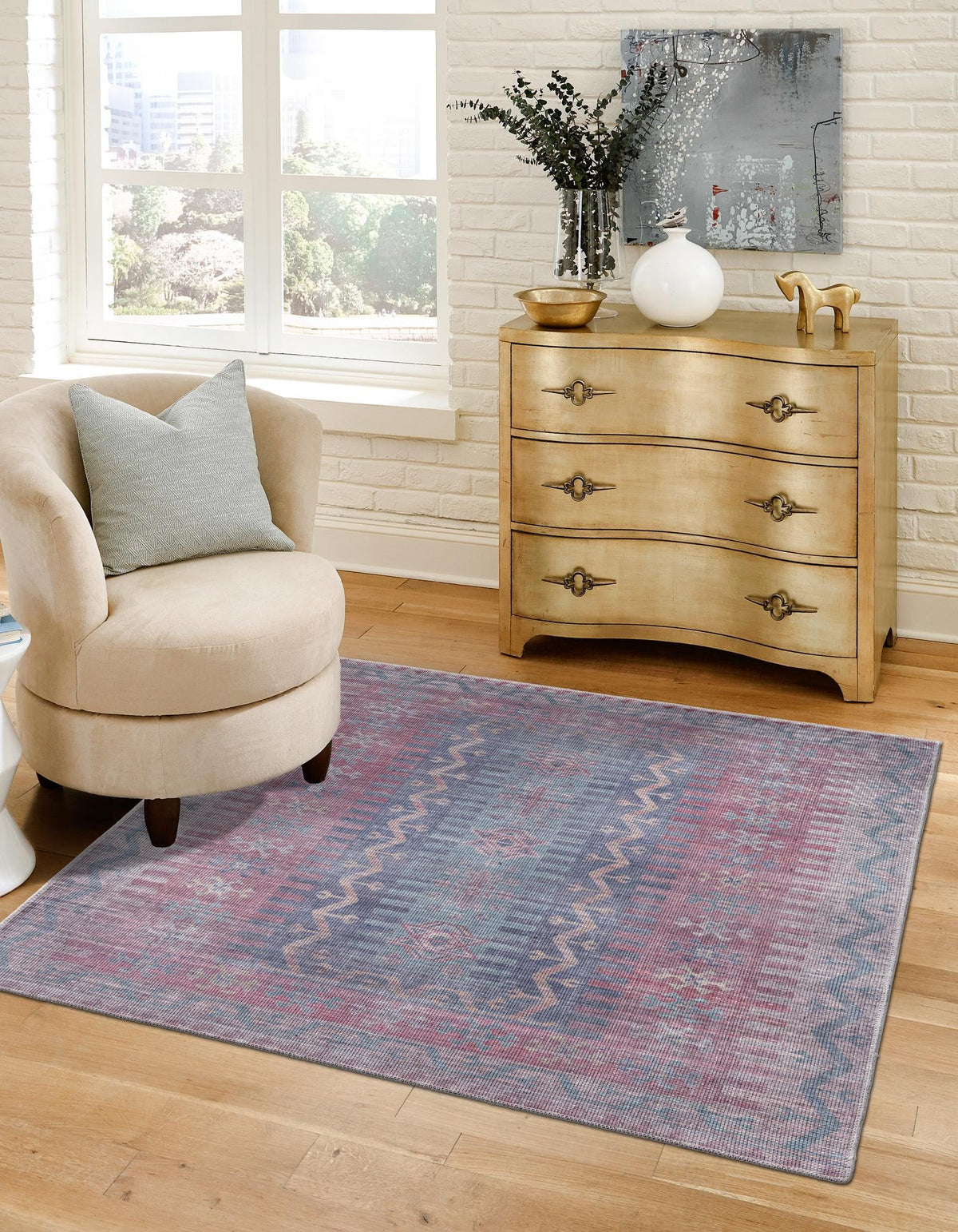 Sisu Hyderabad Multi & Beige Area Rug | Original supplier photo 17