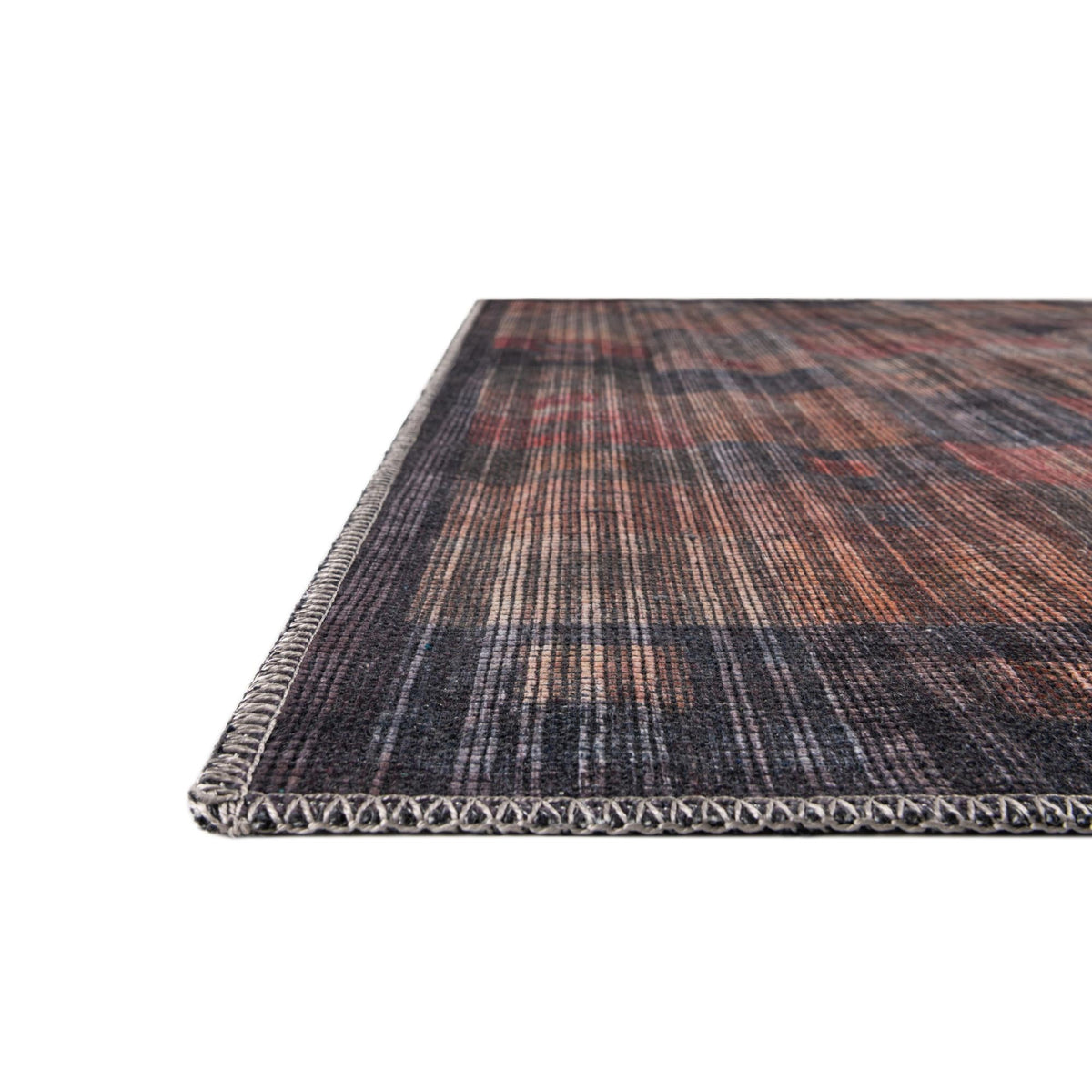 Sisu Chennai Multi & Brown Area Rug | Original manufacturer close-up / detail / alternate shape 