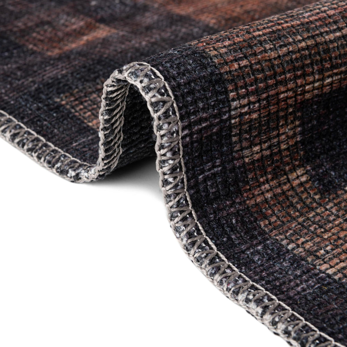 Sisu Chennai Multi & Brown Area Rug | Original manufacturer close-up / detail / alternate shape 