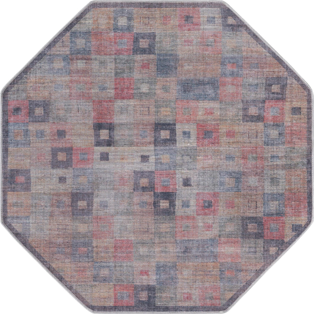Sisu Chennai Multi & Brown Area Rug | Original manufacturer close-up / detail / alternate shape 