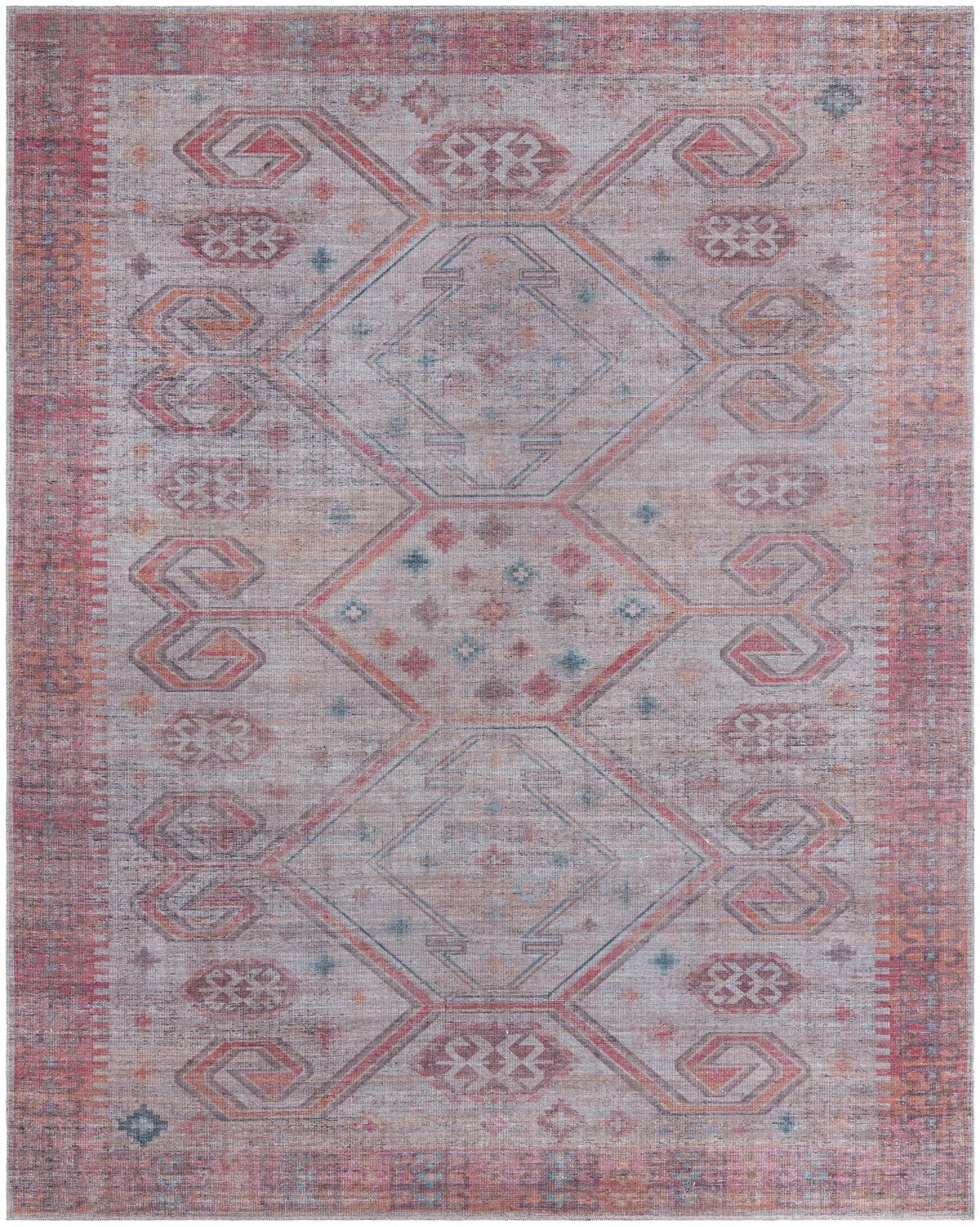 Sisu Punjab Rust Red & Beige & Black Area Rug | Original supplier photo 10
