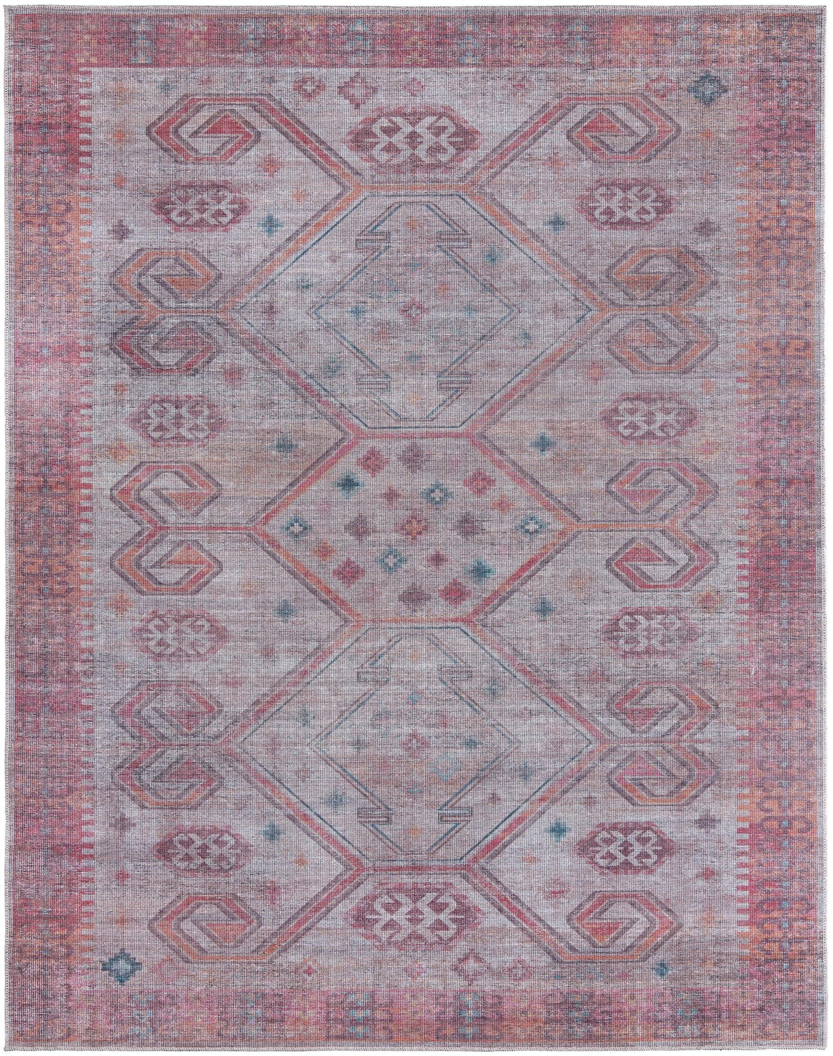 Sisu Punjab Rust Red & Beige & Black Area Rug | Original supplier photo 1