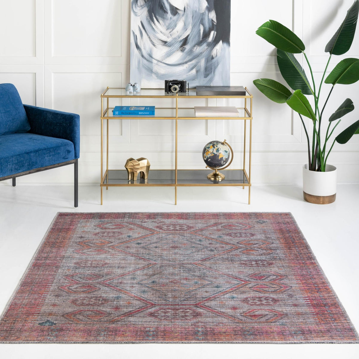Sisu Punjab Rust Red & Beige & Black Area Rug | Original supplier photo 19