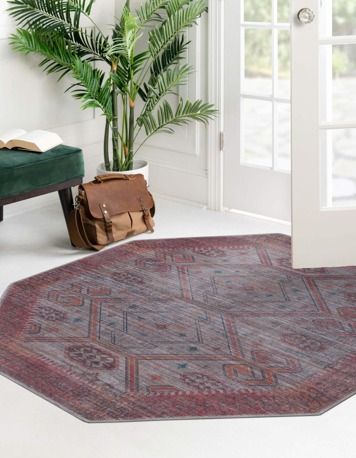Sisu Punjab Rust Red & Beige & Black Area Rug | Original supplier photo 30