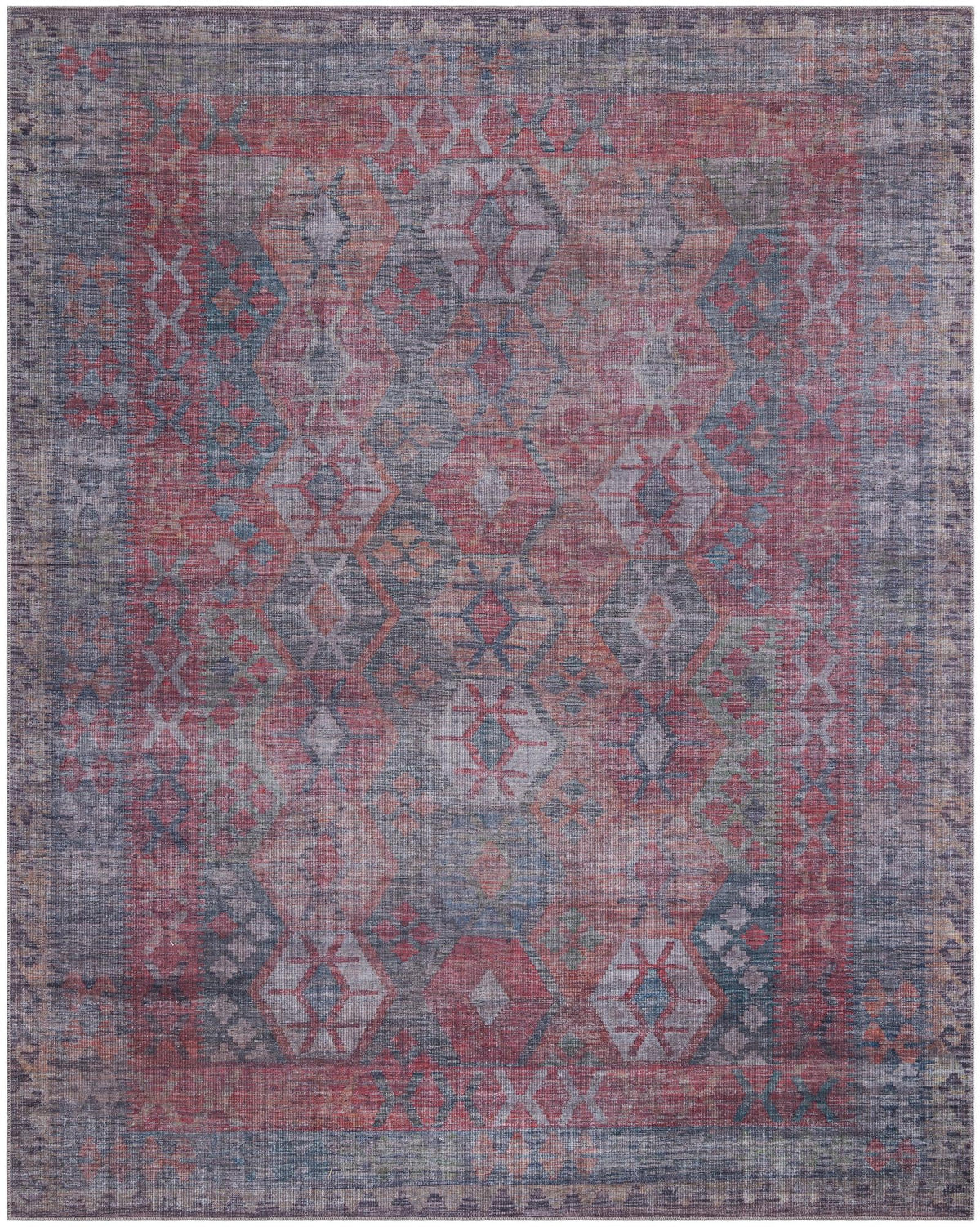 Sisu Bihar Rust Blue & Green Area Rug | Original supplier photo 10