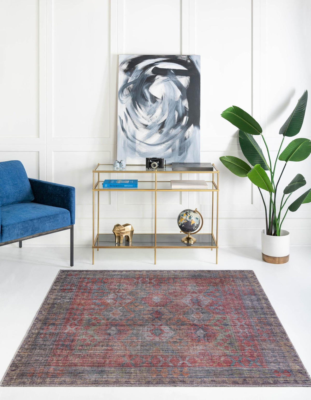 Sisu Bihar Rust Blue & Green Area Rug | Original supplier photo 15