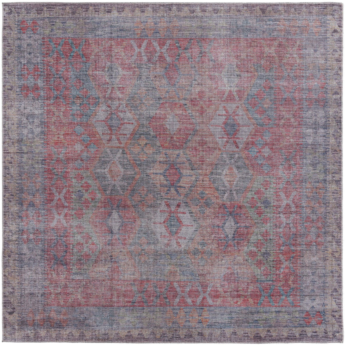 Sisu Bihar Rust Blue & Green Area Rug | Original supplier photo 16