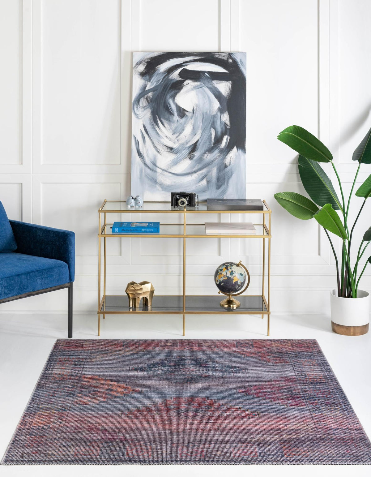 Sisu Goa Antique Blue & Gray Area Rug | Original supplier photo 15