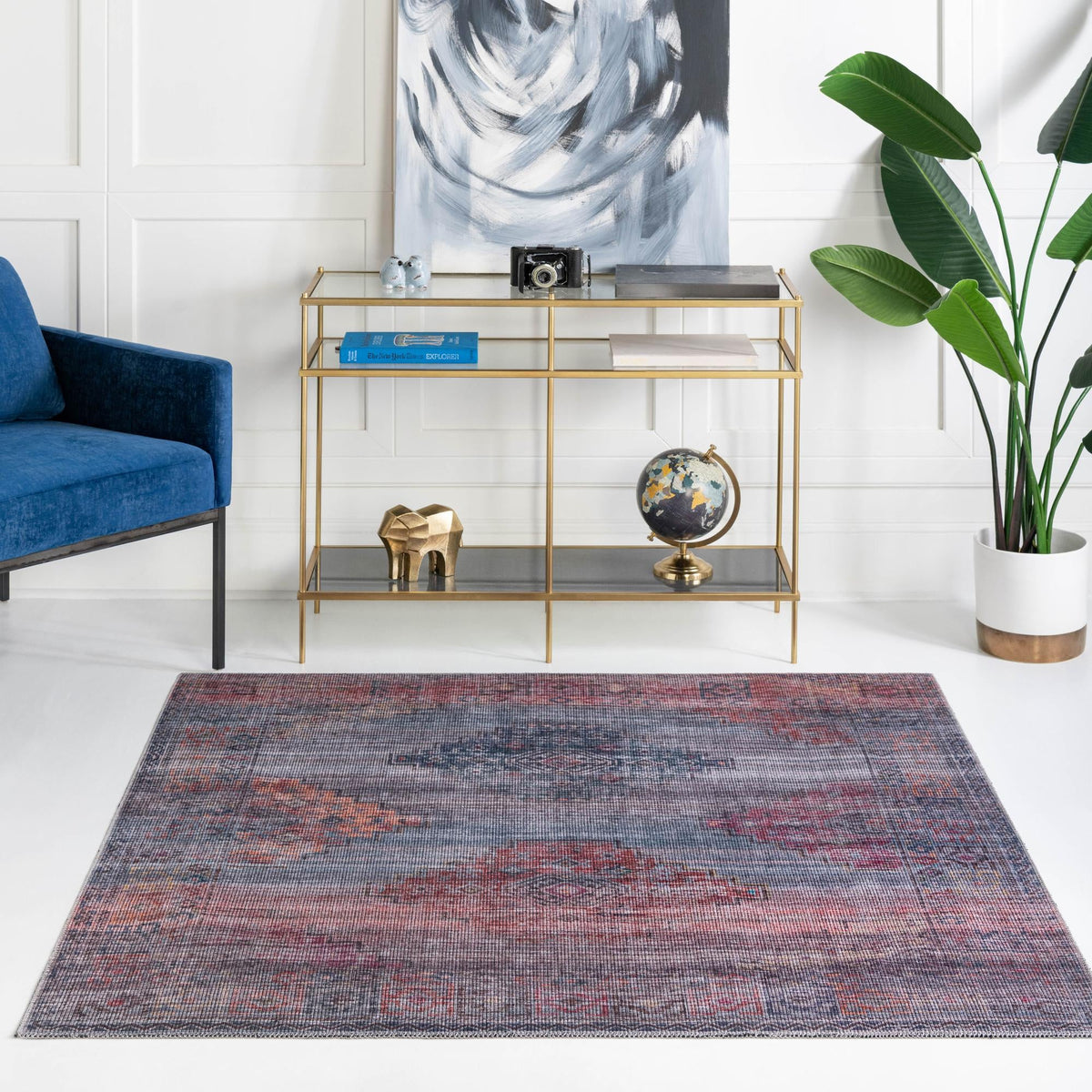 Sisu Goa Antique Blue & Gray Area Rug | Original supplier photo 17