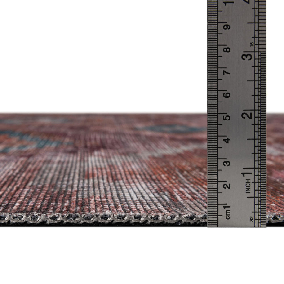 Sisu Haryana Terracotta & Brown Area Rug | Original manufacturer close-up / detail / alternate shape 