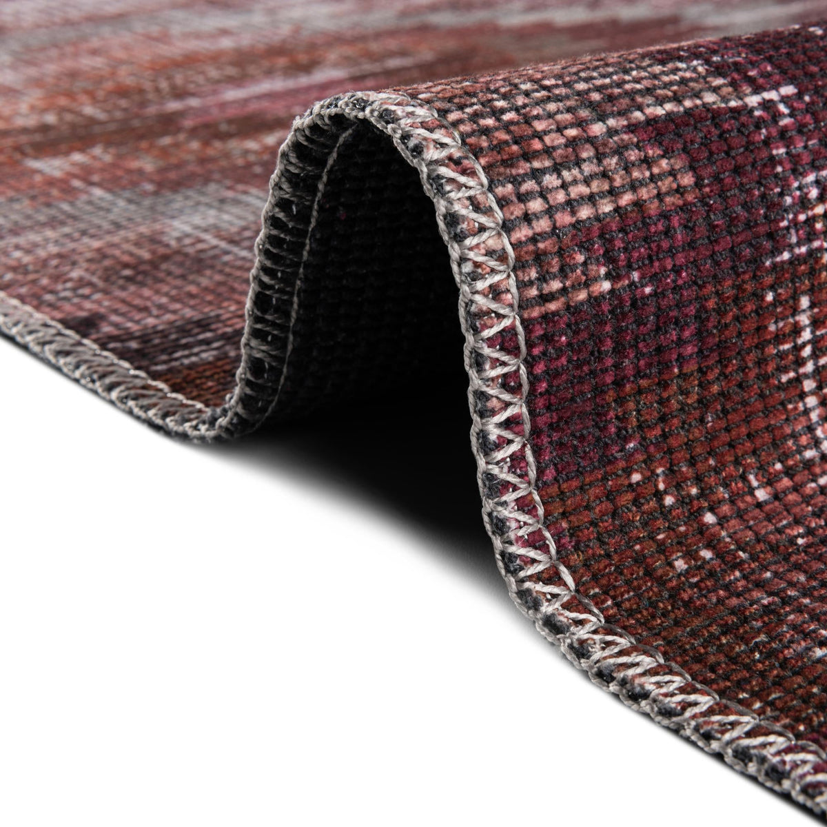 Sisu Haryana Terracotta & Brown Area Rug | Original manufacturer close-up / detail / alternate shape 