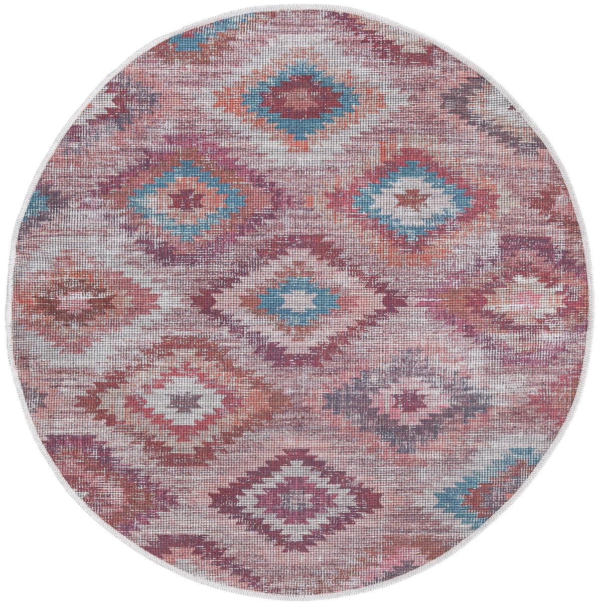 Sisu Haryana Terracotta & Brown Area Rug | Original manufacturer close-up / detail / alternate shape 