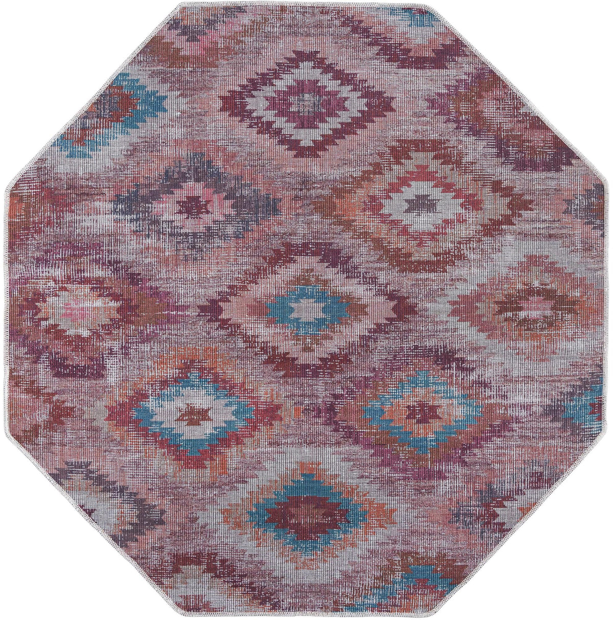 Sisu Haryana Terracotta & Brown Area Rug | Original manufacturer close-up / detail / alternate shape 