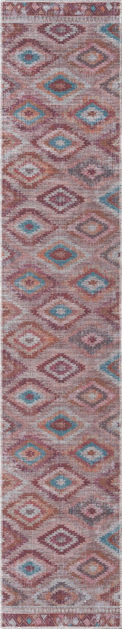 Sisu Haryana Terracotta & Brown Area Rug | Original manufacturer close-up / detail / alternate shape 