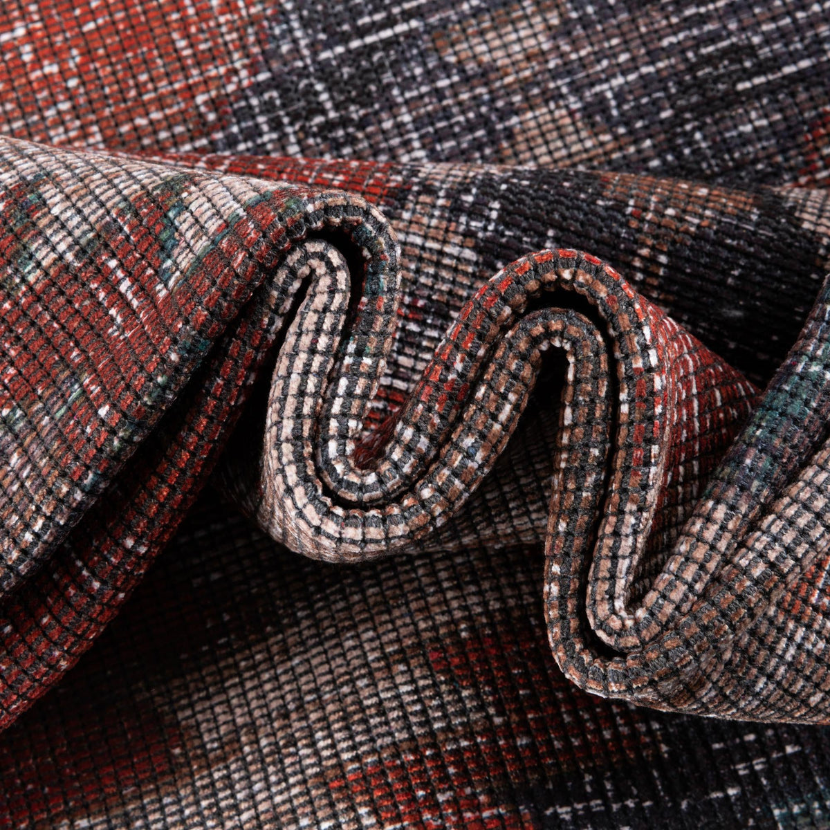 Sisu Tripura Rust Red & Beige & Navy Blue Area Rug | Original supplier photo 56
