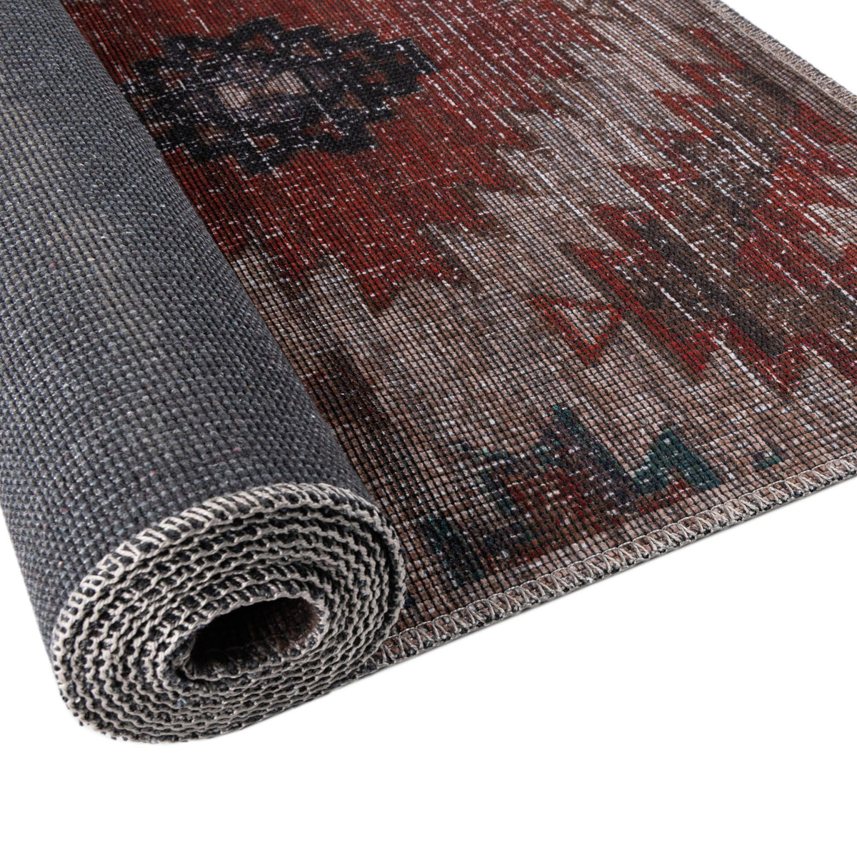 Sisu Tripura Rust Red & Beige & Navy Blue Area Rug | Original supplier photo 5