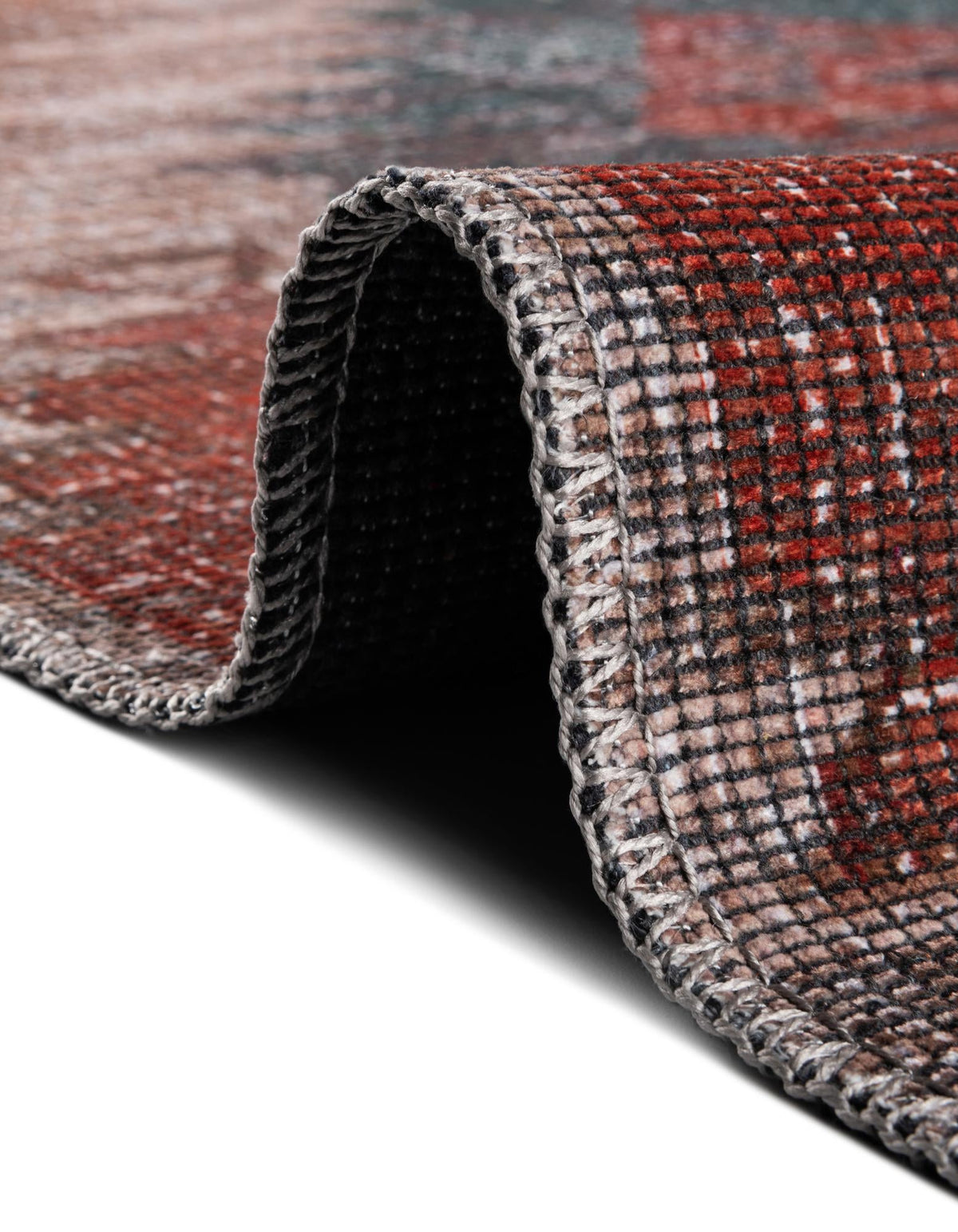Sisu Tripura Rust Red & Beige & Navy Blue Area Rug | Original supplier photo 19