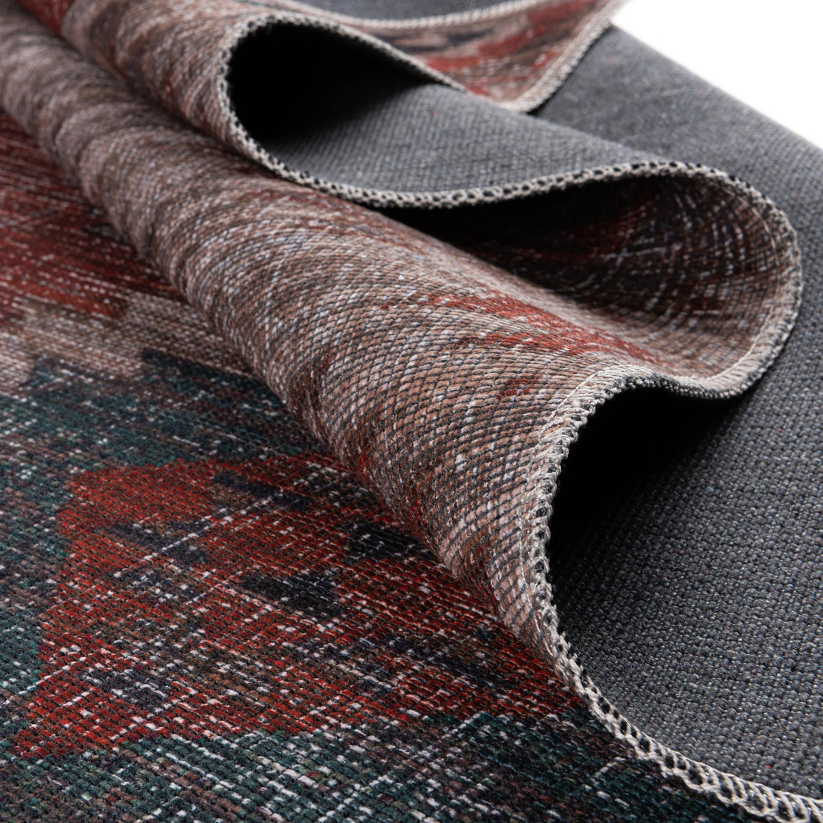 Sisu Tripura Rust Red & Beige & Navy Blue Area Rug | Original supplier photo 38