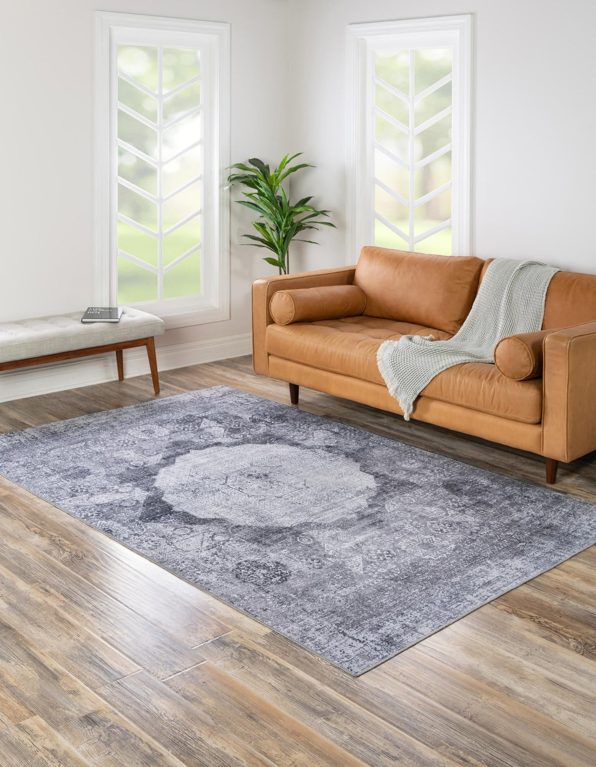 Yara Nayer Gray Ivory Area Rug | Unique Loom high-resolution supplier additional photo 3181937_image_1011.jpg