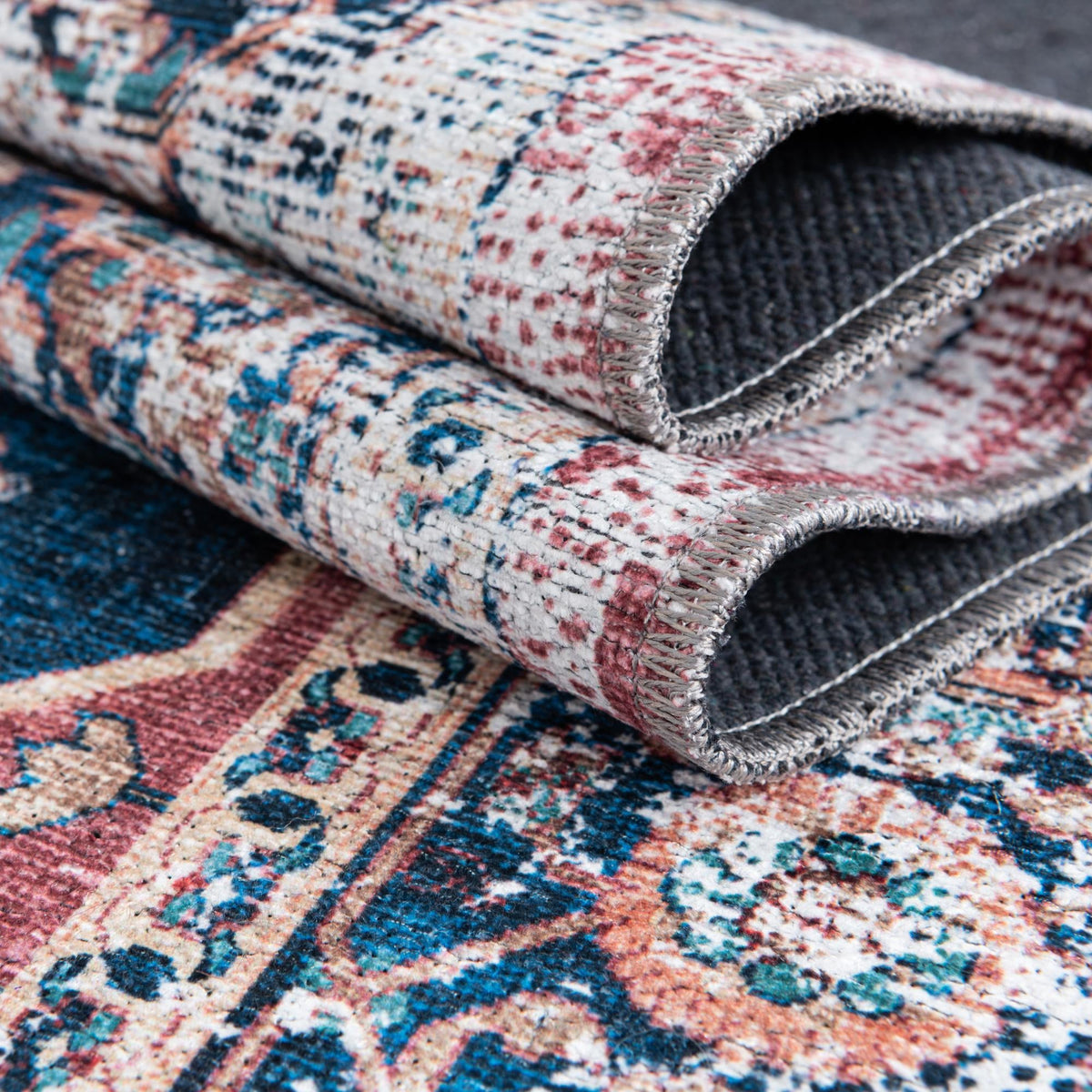 Yara Aramis Navy Blue & Beige Area Rug | Unique Loom high-resolution supplier additional photo 3182033_image_1038.jpg