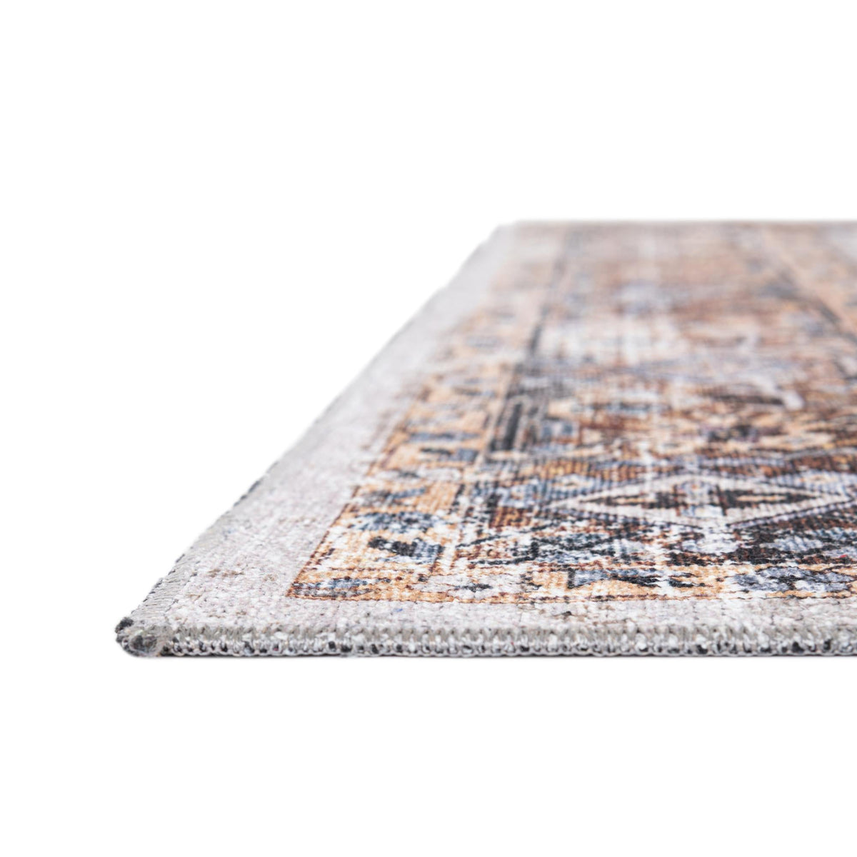 Yara Sunil Ivory Almond & Black Area Rug | same-design same-color lifestyle (shape may vary)