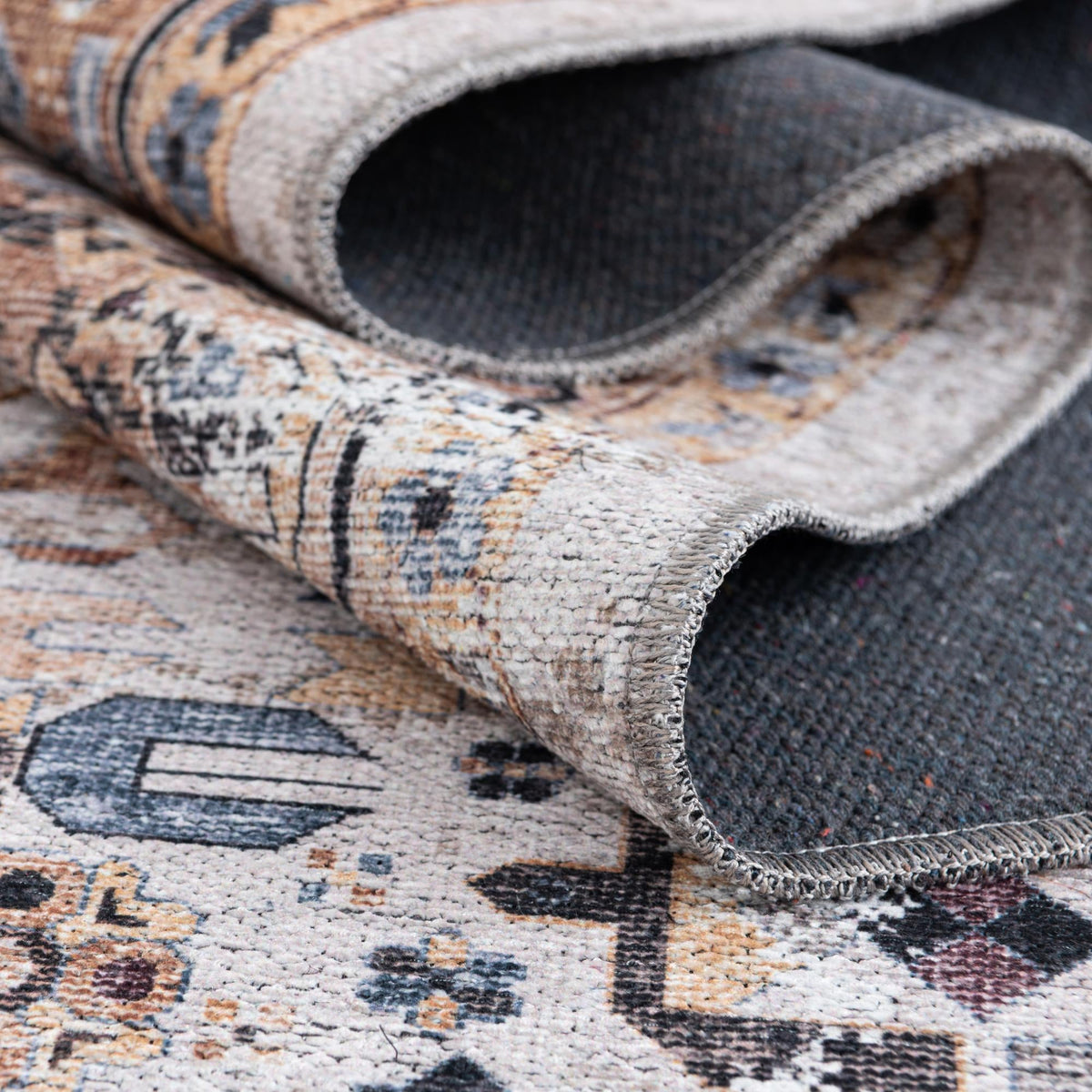 Yara Sunil Ivory Almond & Black Area Rug | original supplier alternate detail or shape