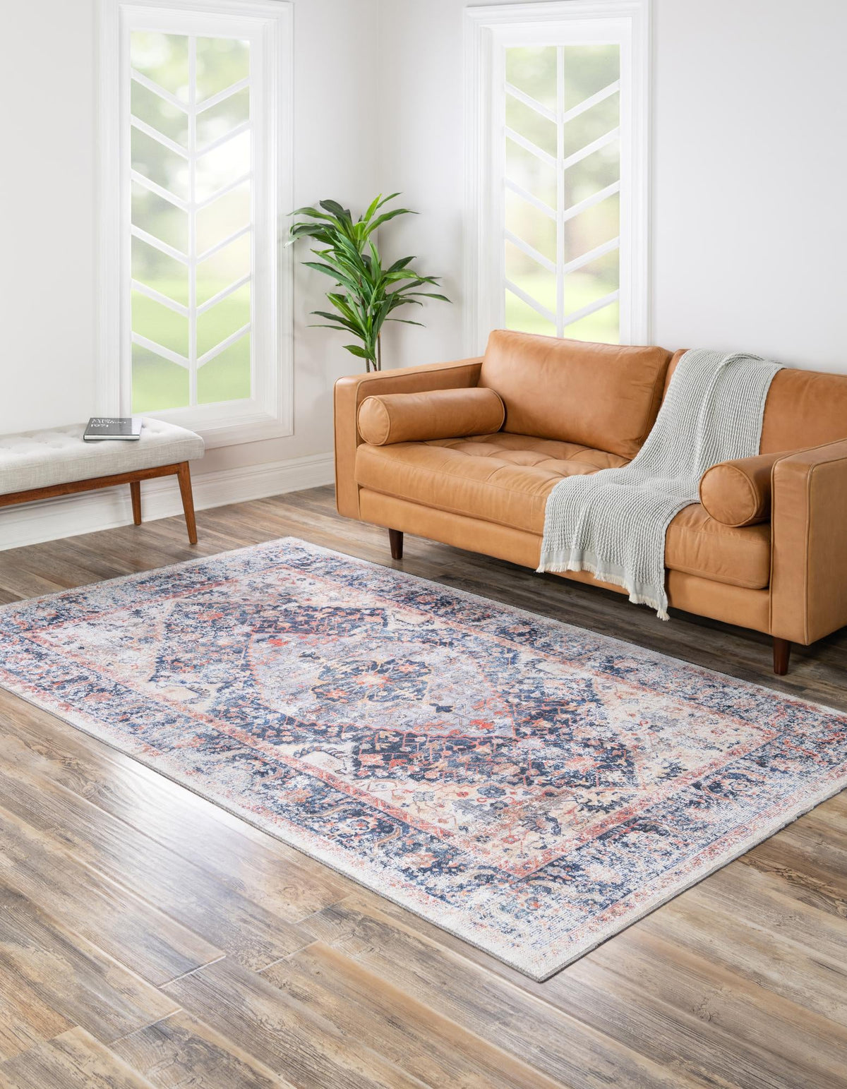 Yara Yash Navy Blue & Blue Area Rug | Unique Loom high-resolution supplier additional photo 3182145_image_1011.jpg