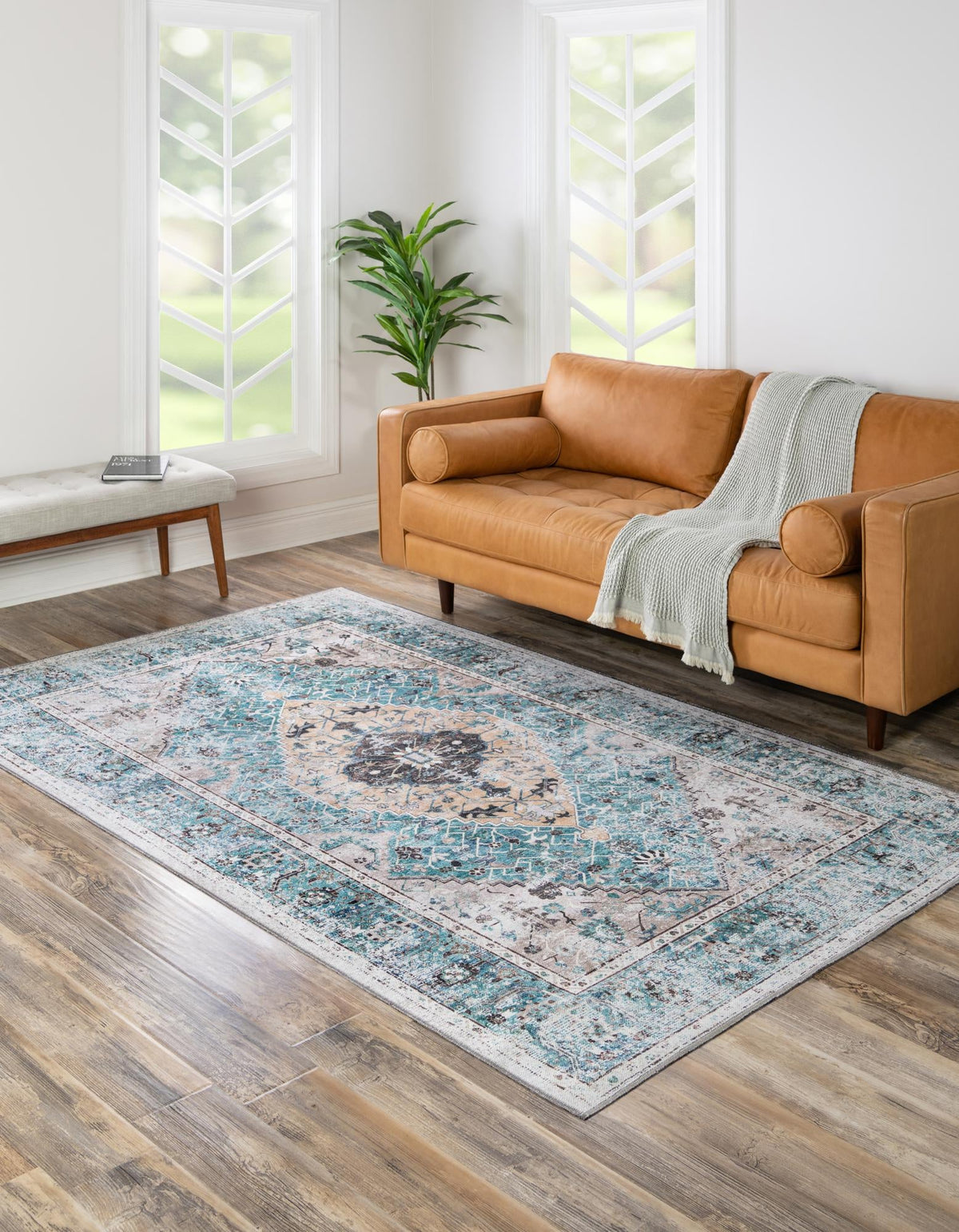 Yara Yash Seaglass & Ivory Area Rug | original supplier alternate detail or shape