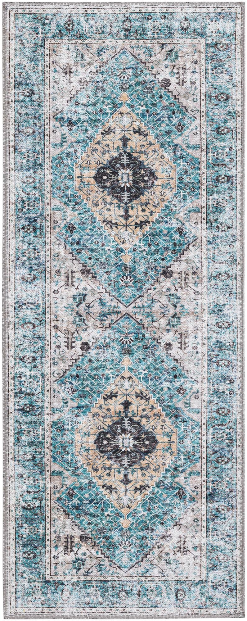 Yara Yash Seaglass & Ivory Area Rug | original supplier alternate detail or shape