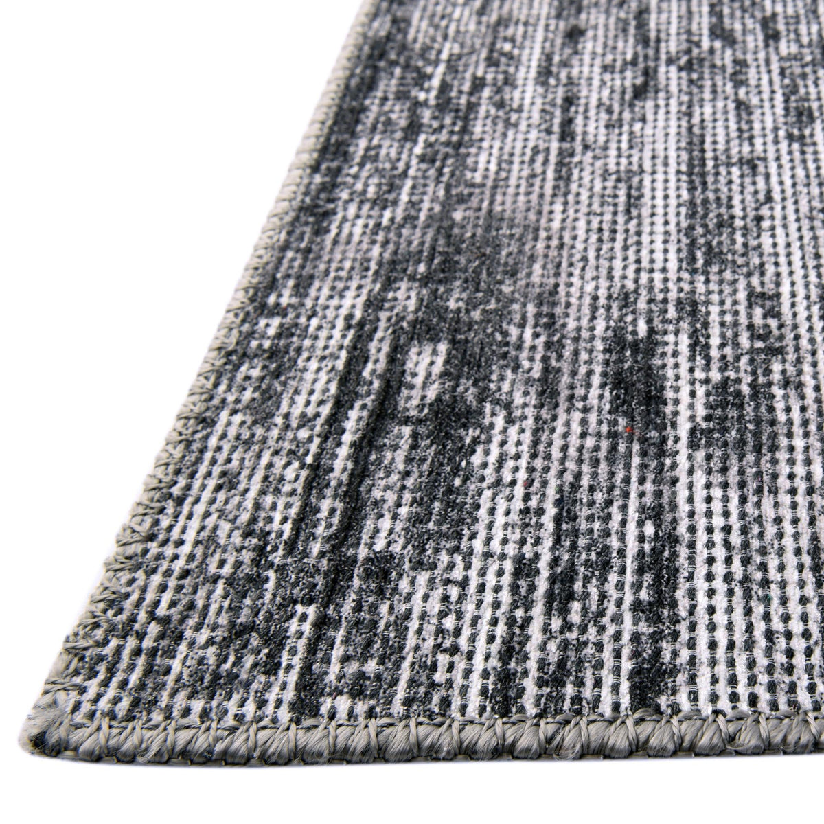 Asha Rosas Gray & Ivory Area Rug | Original manufacturer close-up / detail / alternate shape 