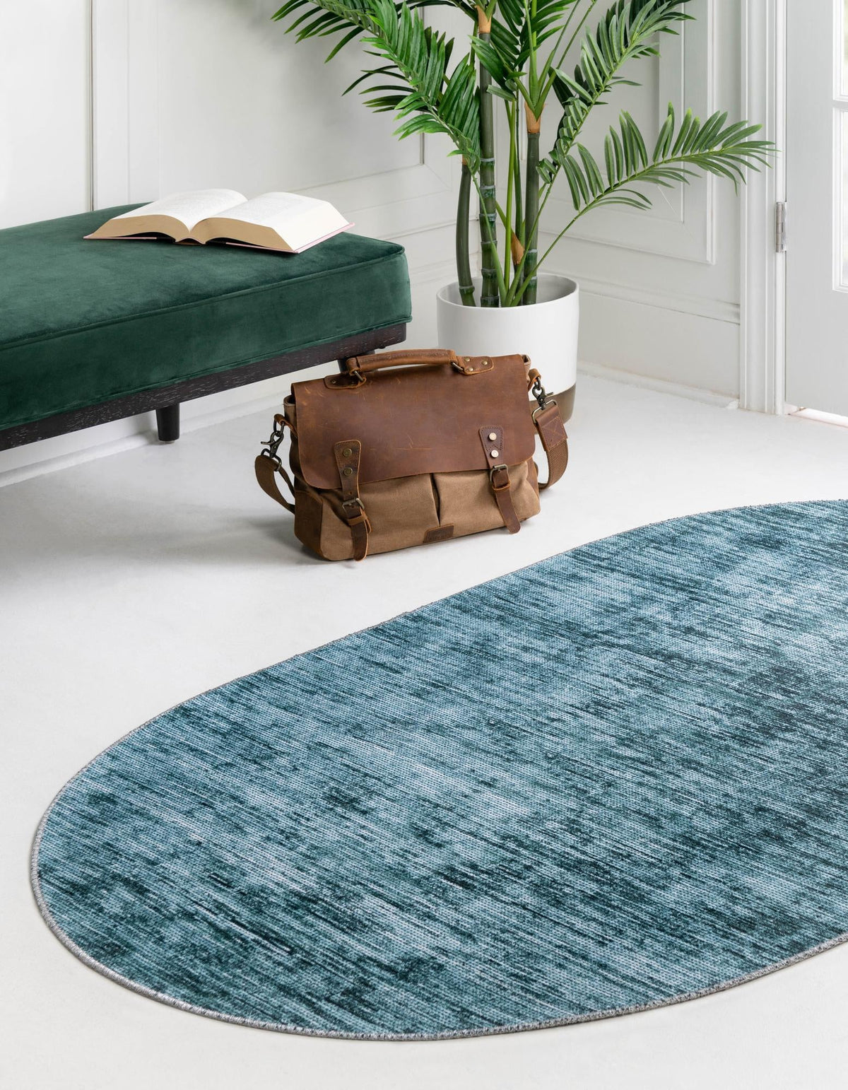 Asha Rosas Teal & Ivory Area Rug | Unique Loom high-resolution supplier additional photo 3183552_image_1011.jpg