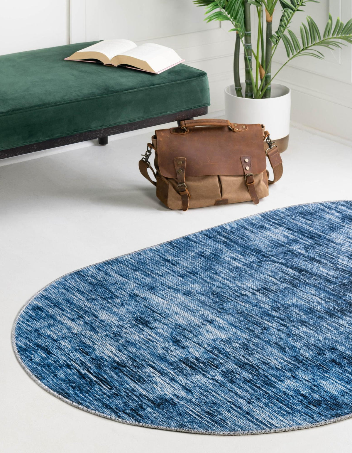 Asha Rosas Blue & Navy Blue Area Rug | Unique Loom high-resolution supplier additional photo 3183579_image_1011.jpg