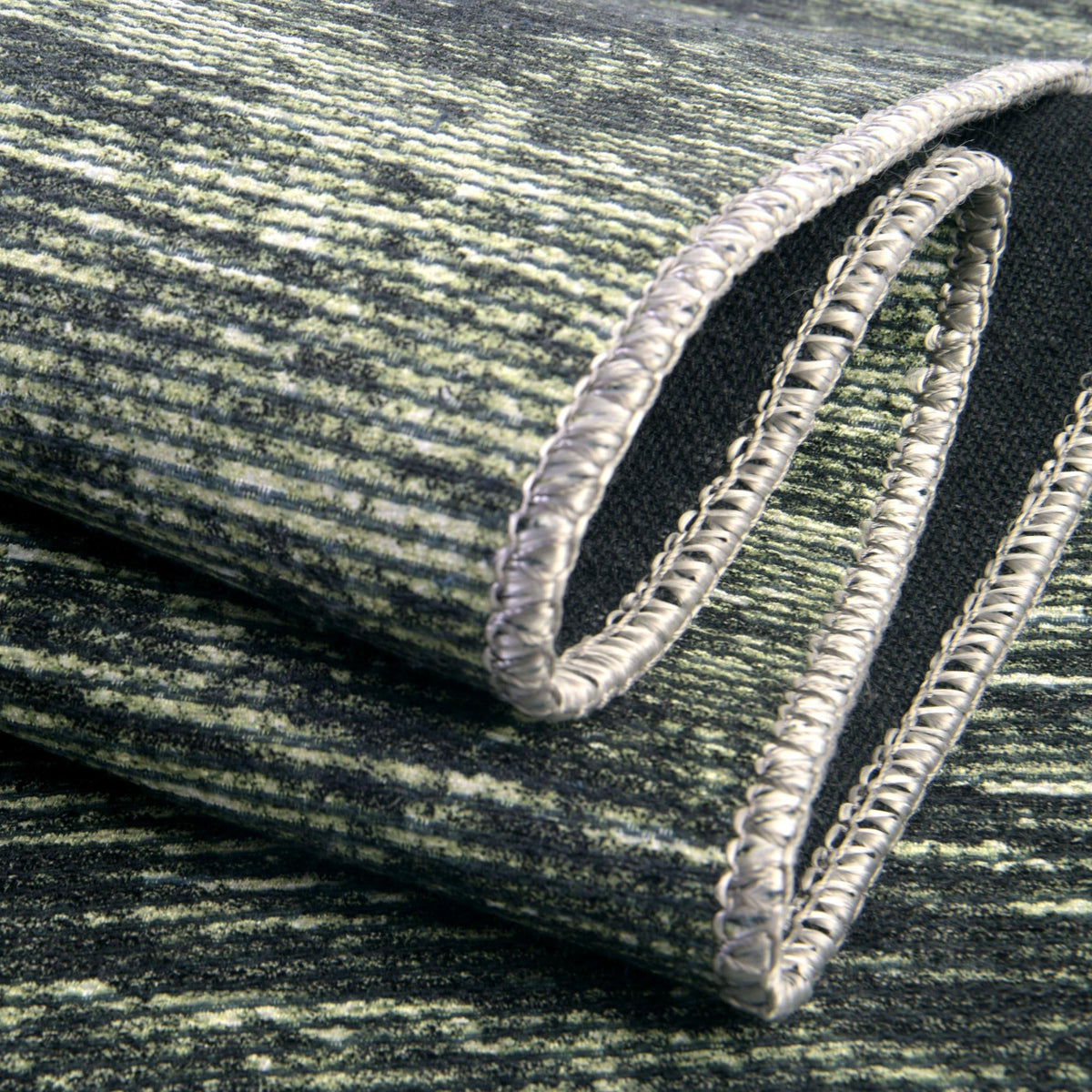 Asha Rosas Green & Olive Area Rug | Original manufacturer close-up / detail / alternate shape 