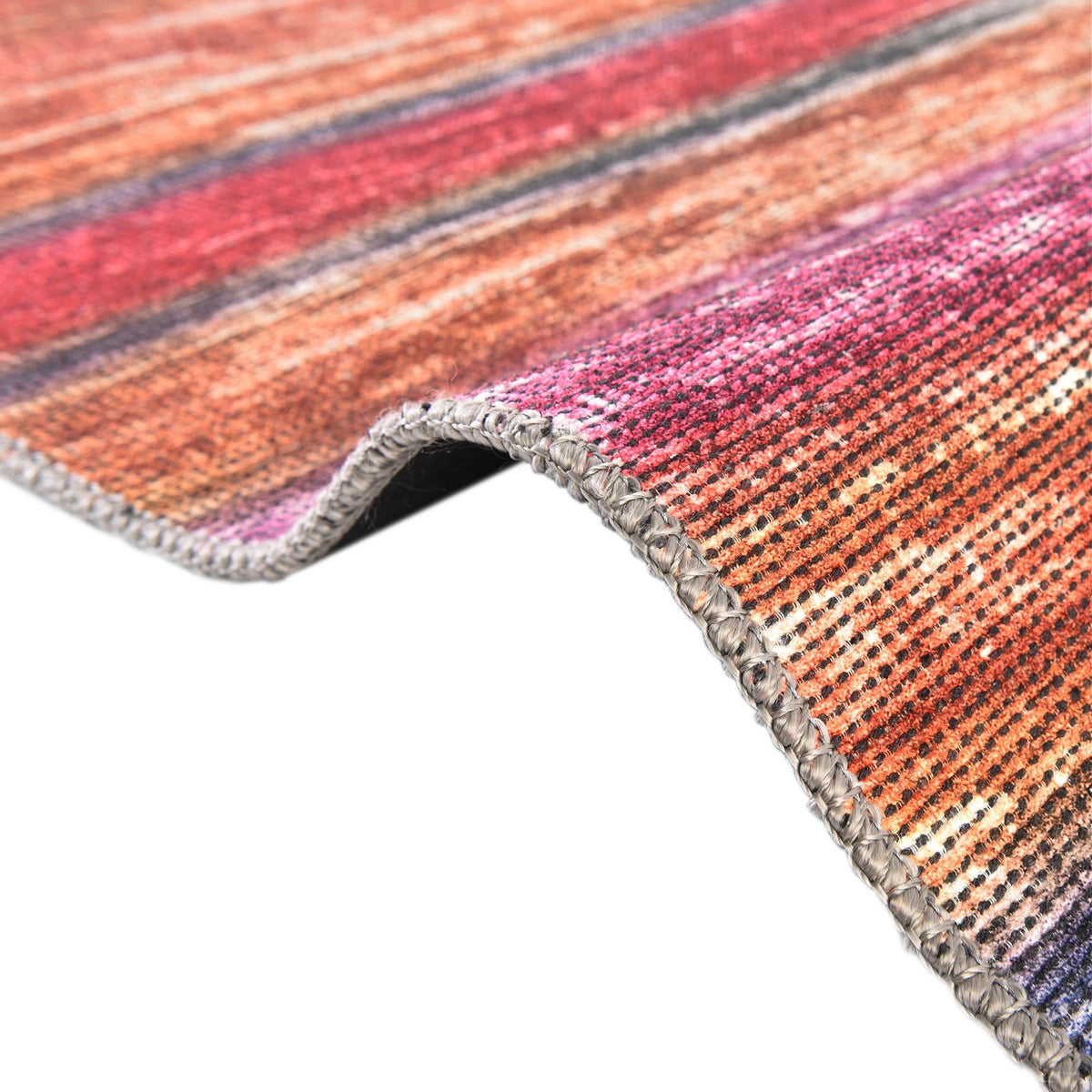 Asha Rosas Multi & Blue Area Rug | Manufacturer additional original detail or rug view