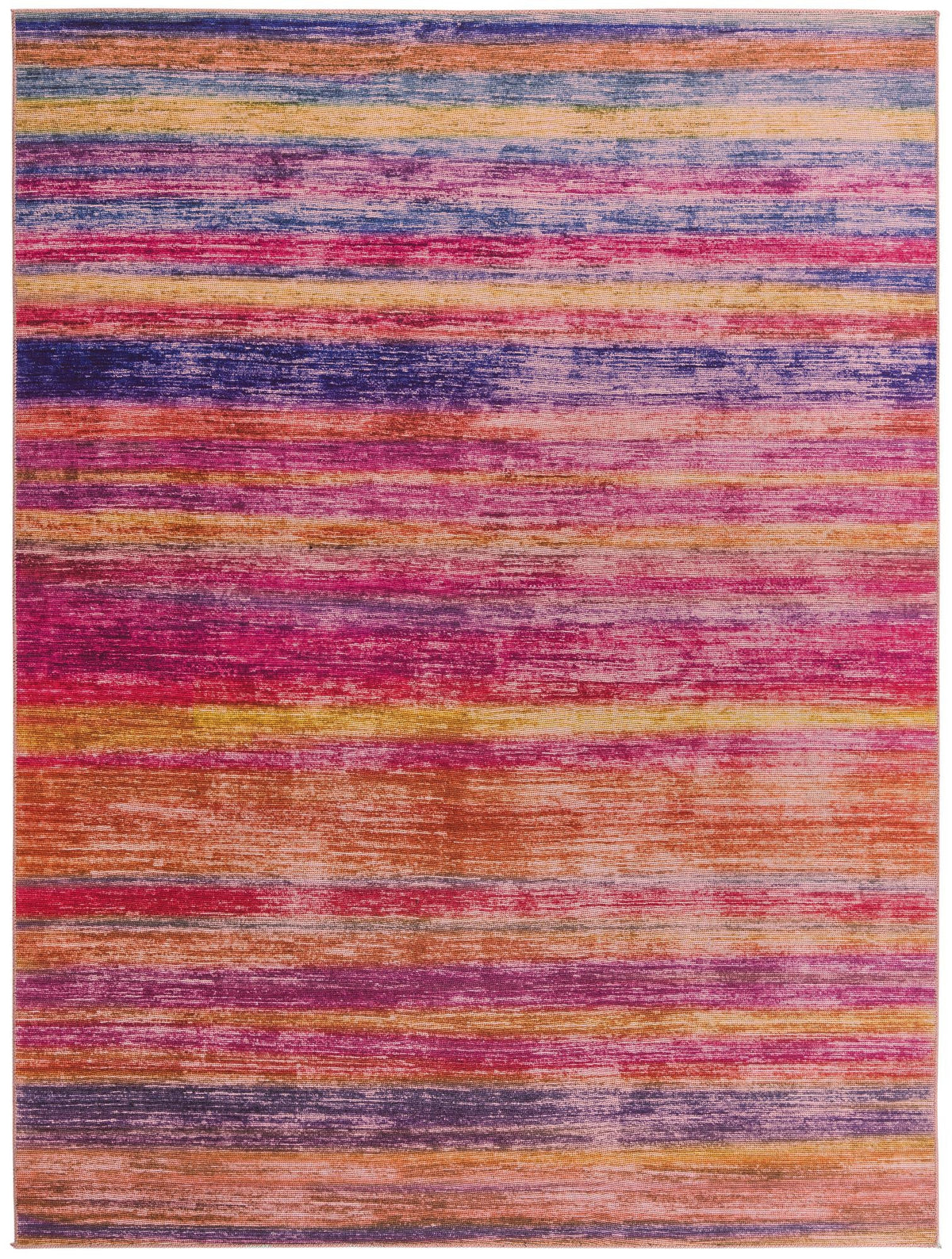 Asha Rosas Multi & Blue Area Rug | Exact default SKU 3183616 overhead hero