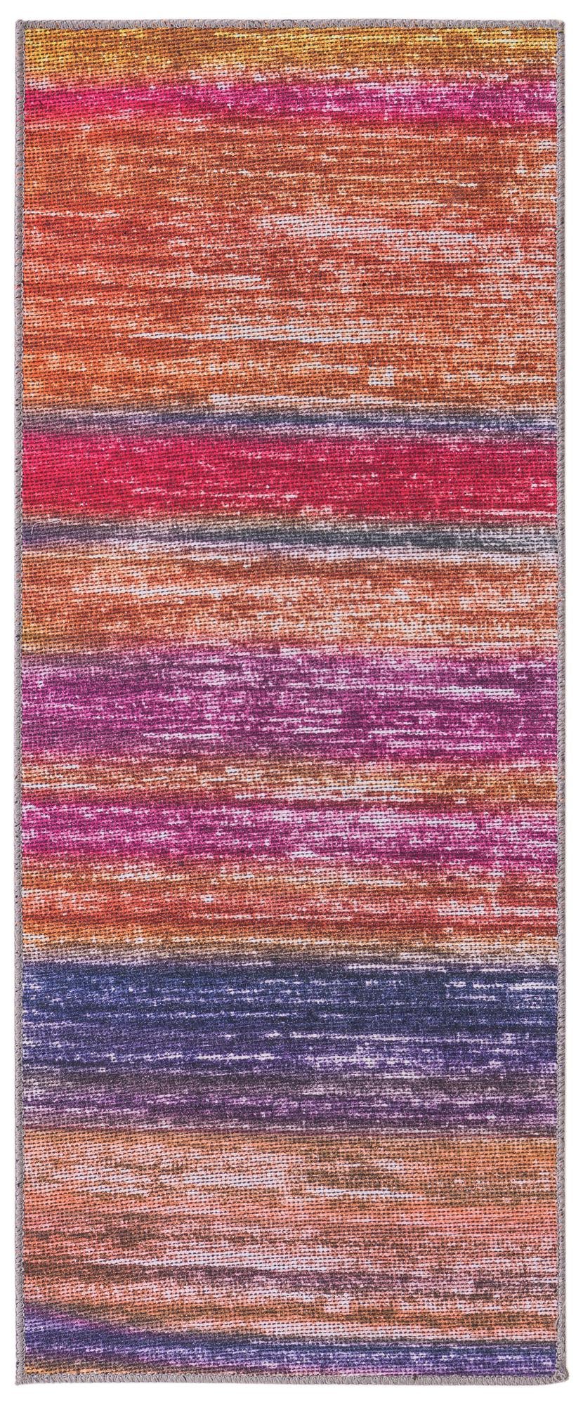 Asha Rosas Multi & Blue Area Rug | Manufacturer additional original detail or rug view