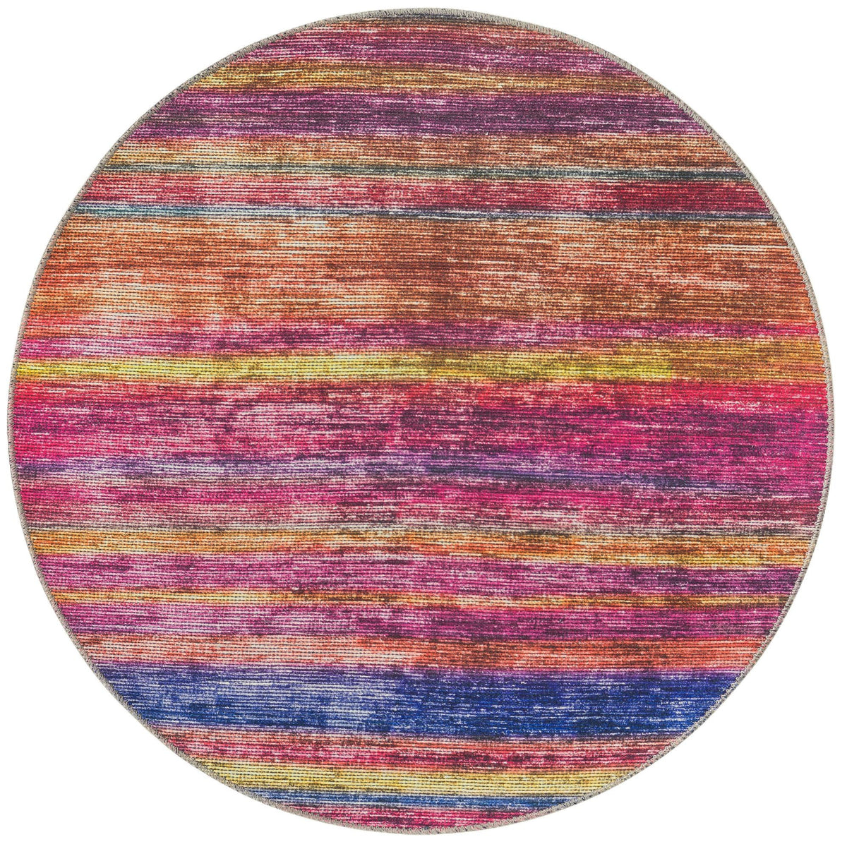 Asha Rosas Multi & Blue Area Rug | Manufacturer additional original detail or rug view