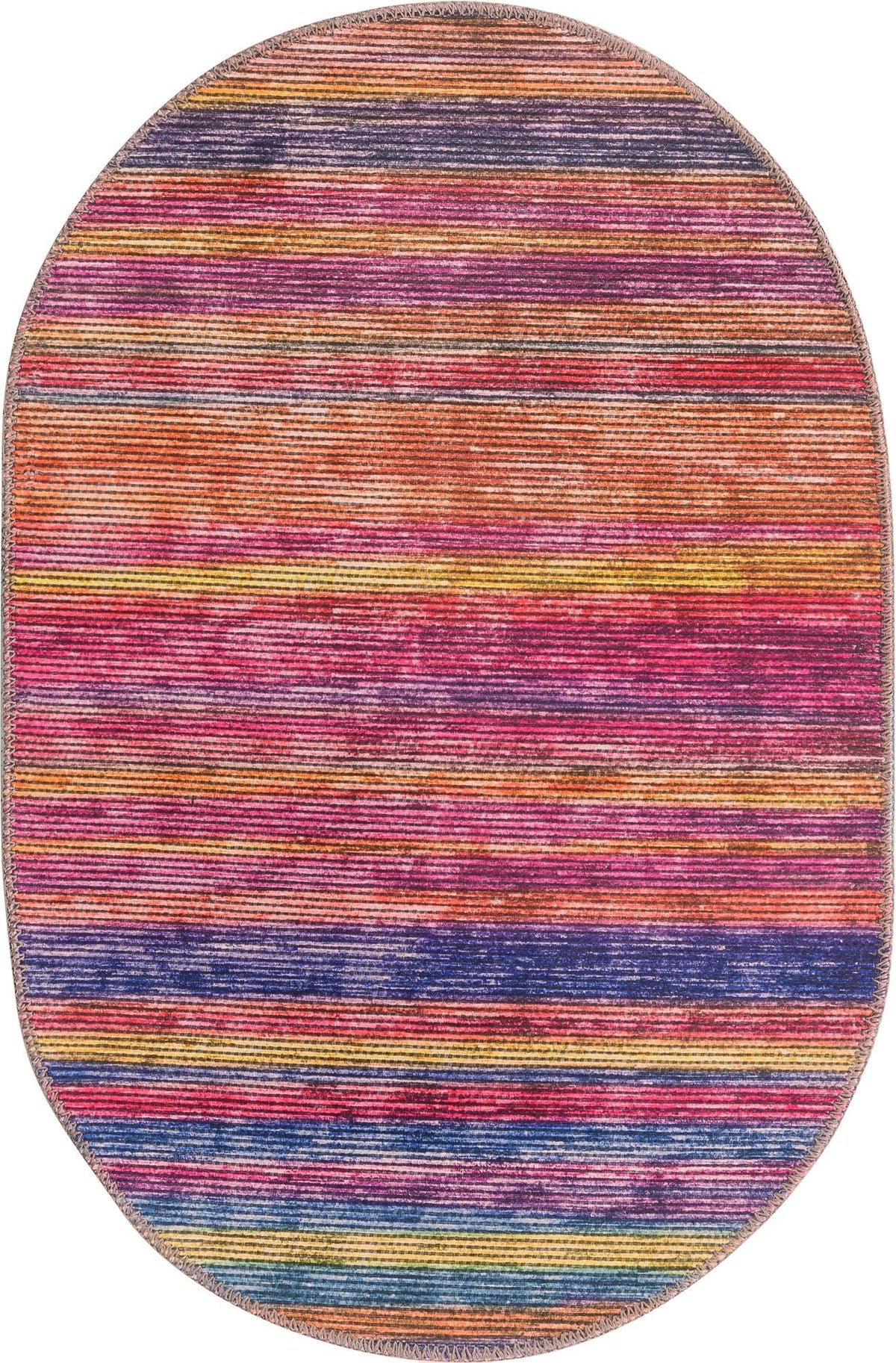 Asha Rosas Multi & Blue Area Rug | Manufacturer additional original detail or rug view