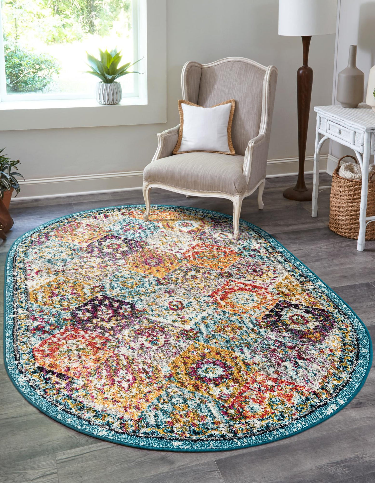 Penrose Blake Multi & Blue Area Rug | Original supplier photo 66
