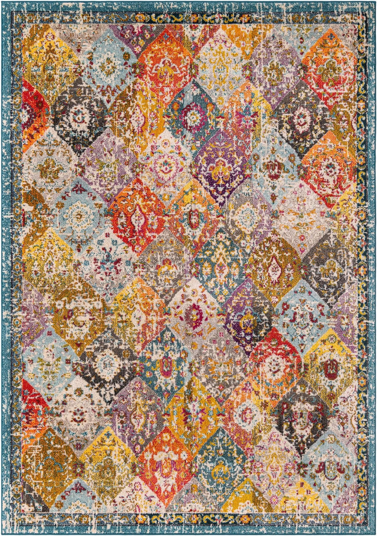 Penrose Blake Multi & Blue Area Rug | Original supplier photo 13