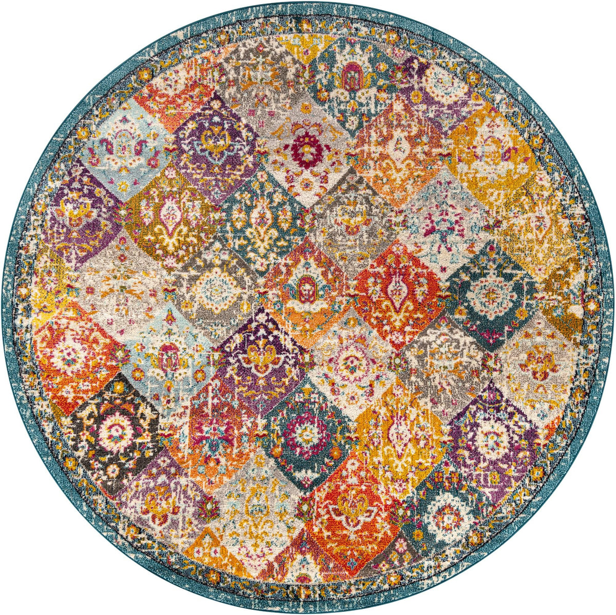 Penrose Blake Multi & Blue Area Rug | Original supplier photo 39