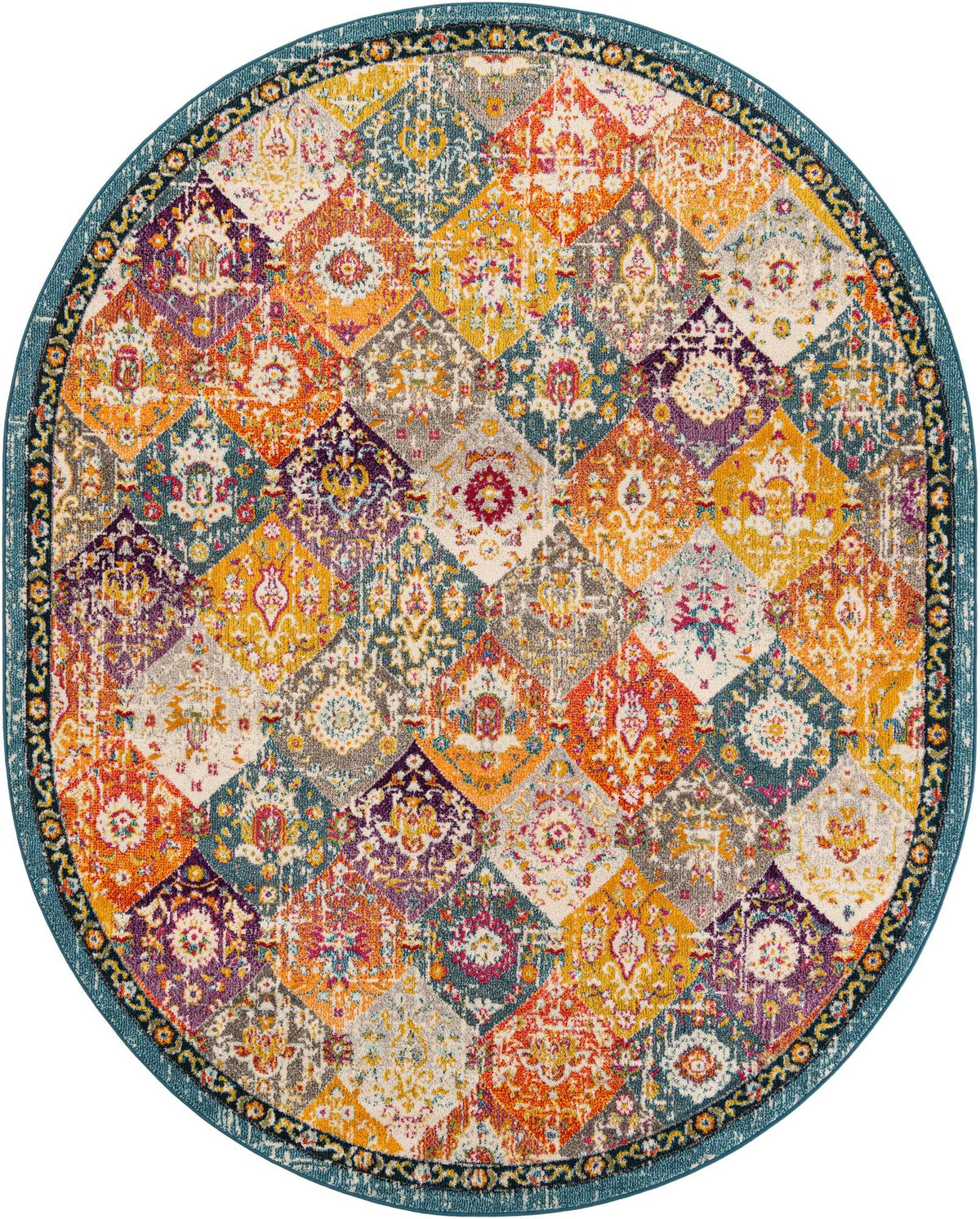 Penrose Blake Multi & Blue Area Rug | Original supplier photo 99