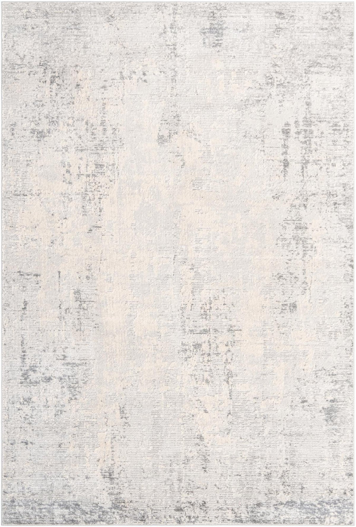 Caspian Behshahr Gray & Ivory Area Rug | Rectangle overhead alternative