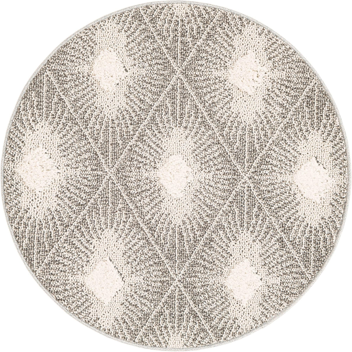 Boho Lilah Gray Ivory Area Rug | Manufacturer additional original detail or rug view